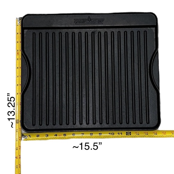 Heavy Duty Double Sided Griddle Grill w/Carry Bag - Picture 4 of 12